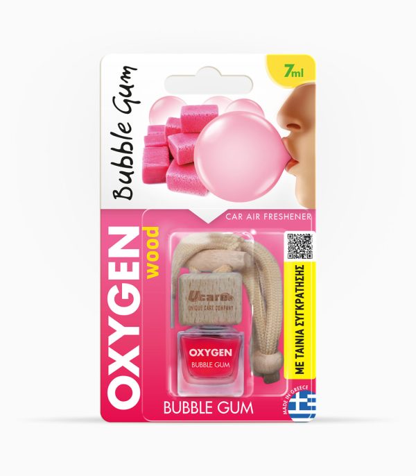 BUBBLE GUM OXYGEN wood αρωματικό αυτοκινήτου