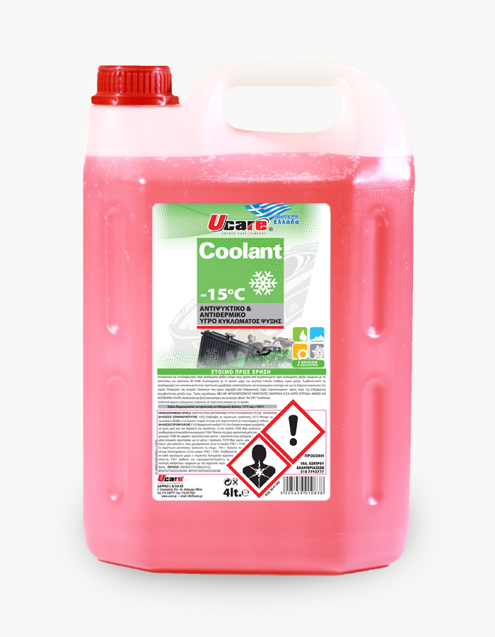 UCARE | Car Care Products | COOLANT 4lt RED