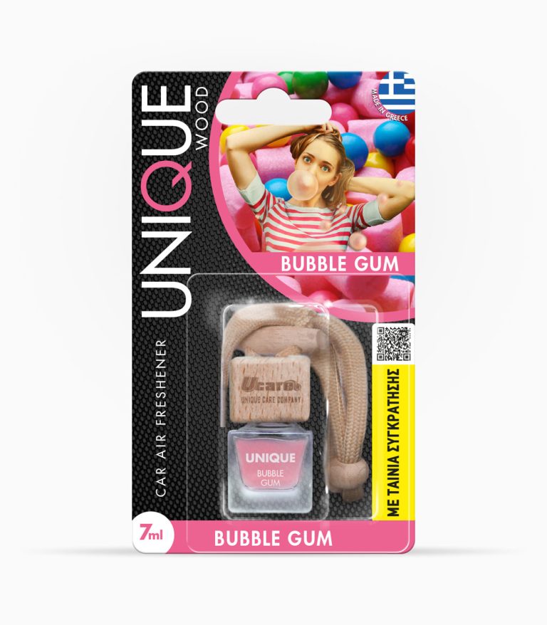 BUBBLE GUM Unique wood αρωματικό αυτοκινήτου