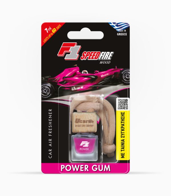 POWER GUM F1 Speedfire wood αρωματικό αυτοκινήτου